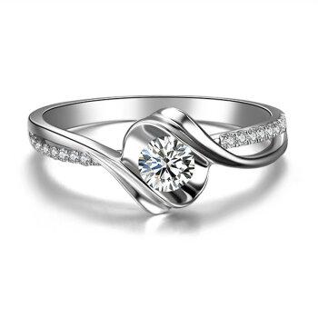 钻戒钻石结婚女戒求婚戒指